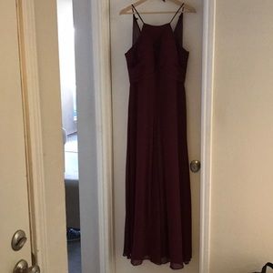 Azazie GINGER Cabernet Bridesmaid Dress