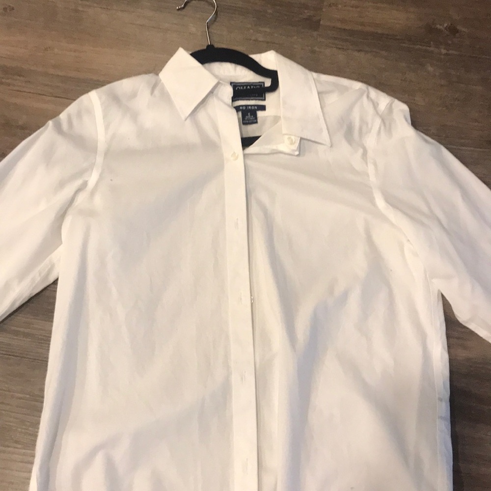 Chaps no iron white button up