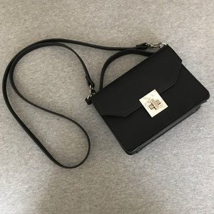Mini Turn Lock Cross Body Bag