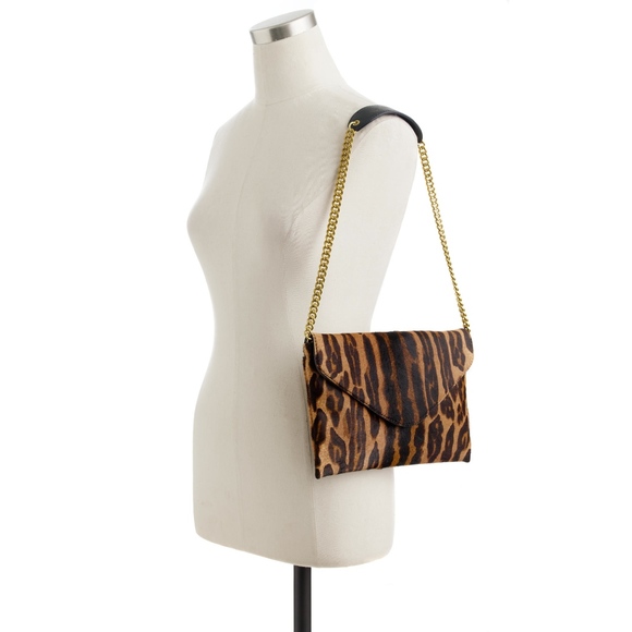 J. Crew Handbags - J. Crew Collection Invitation Clutch calf hair