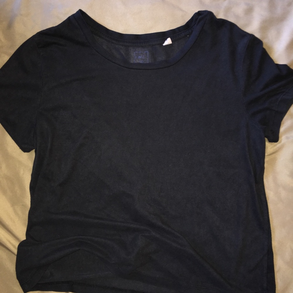 Suede boxy T-shirt