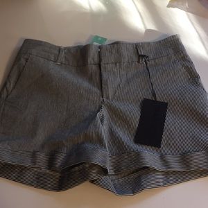 Striped shorts black