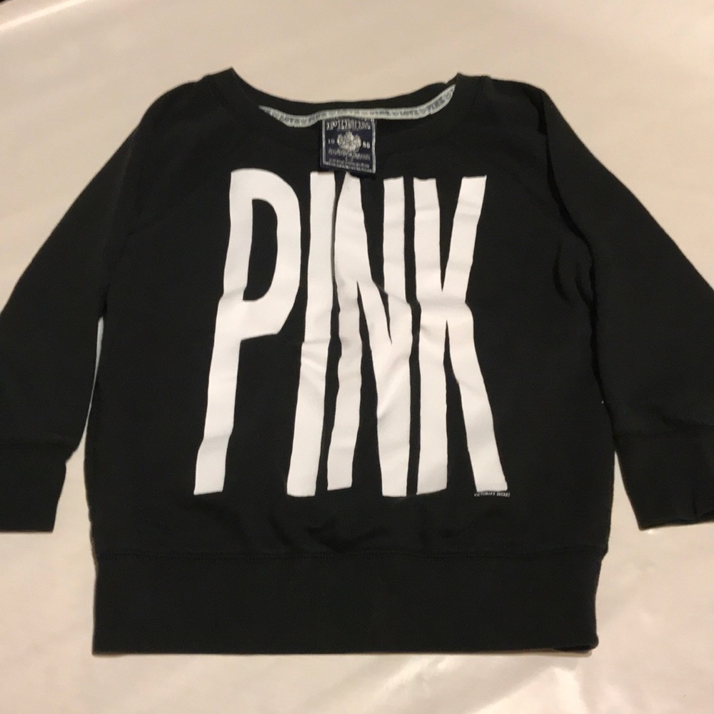 VICTORIA’S SECRET PINK black sweatshirt