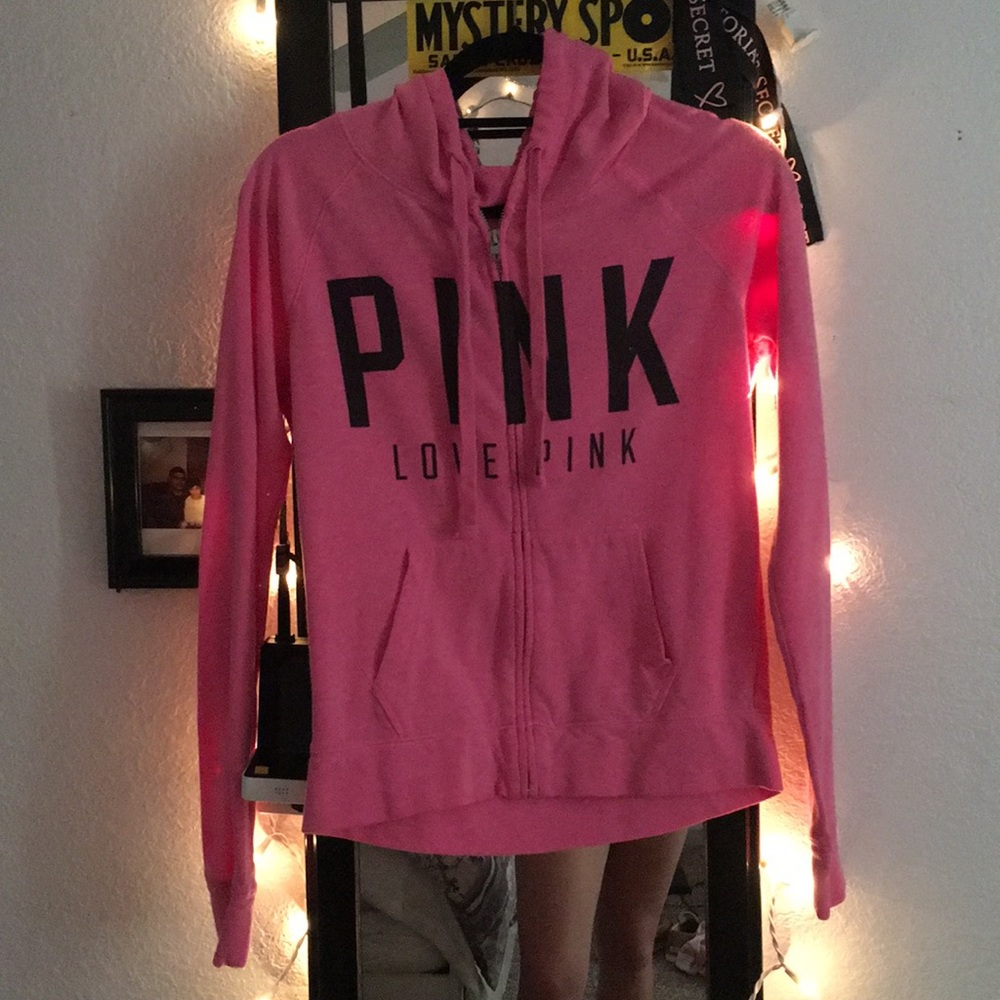 PINK zipper sweater