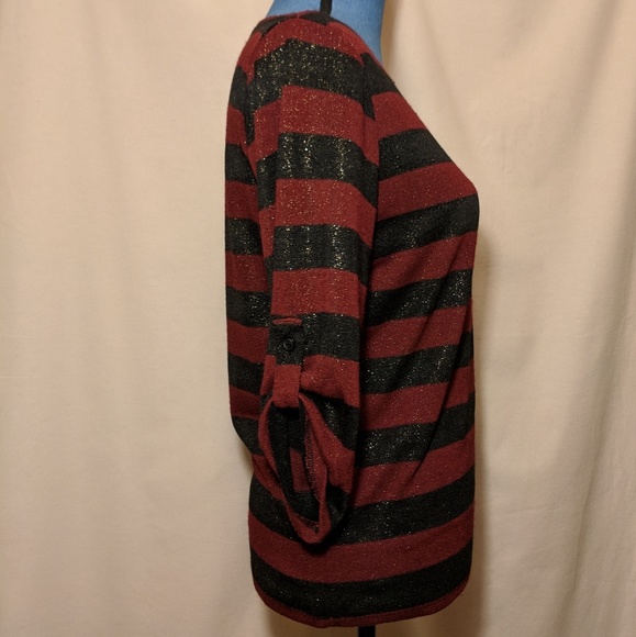 Erin London striped sparkle sweater - Picture 3 of 7