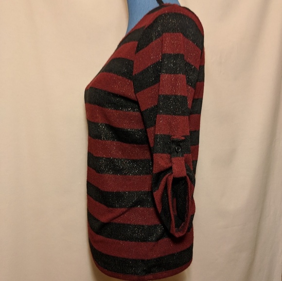 Erin London striped sparkle sweater - Picture 4 of 7