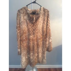 Paisley gold tunic