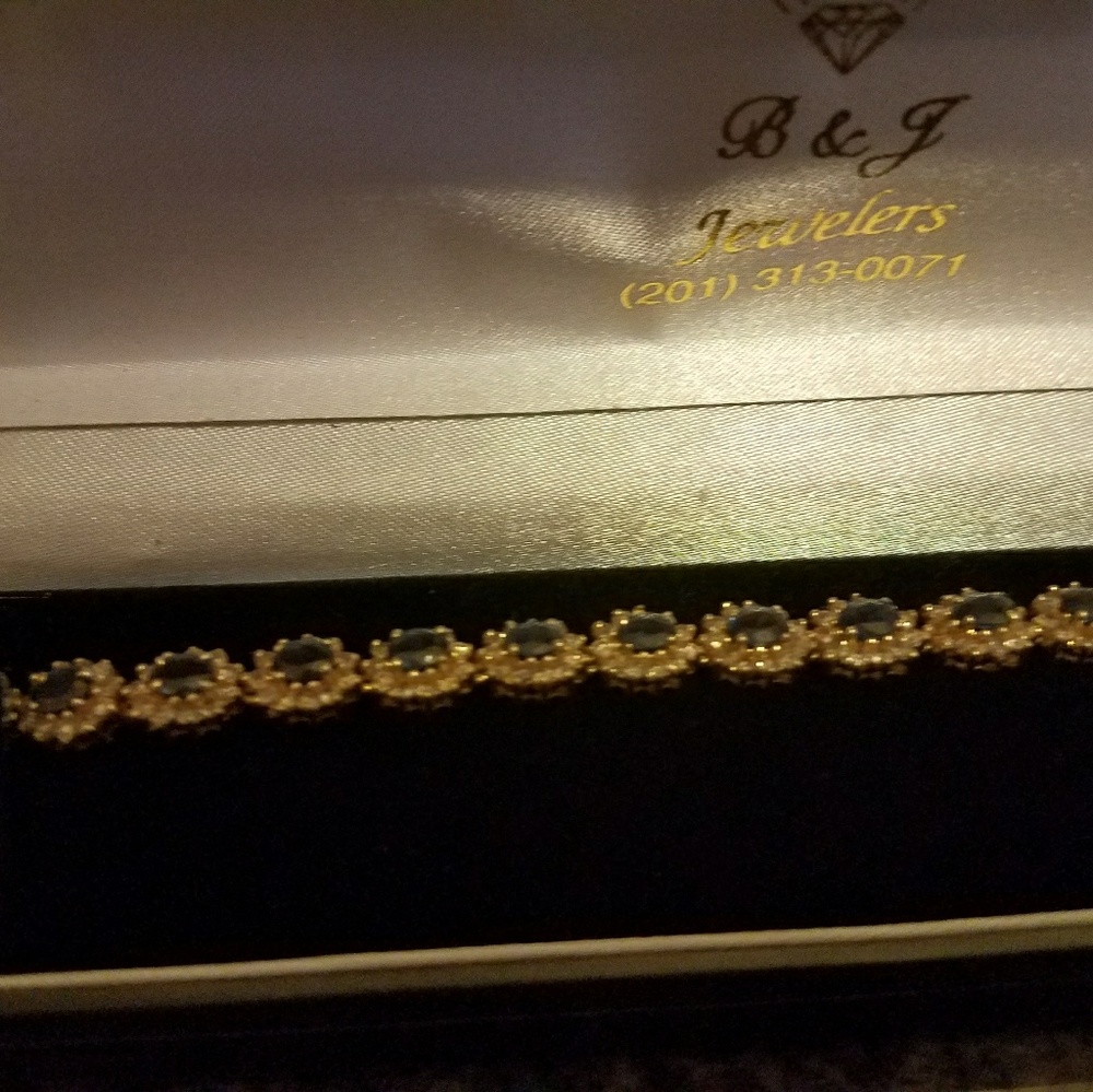 Blue Sapphire tennis bracelet