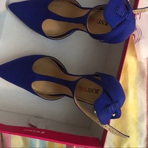 Royal blue heels