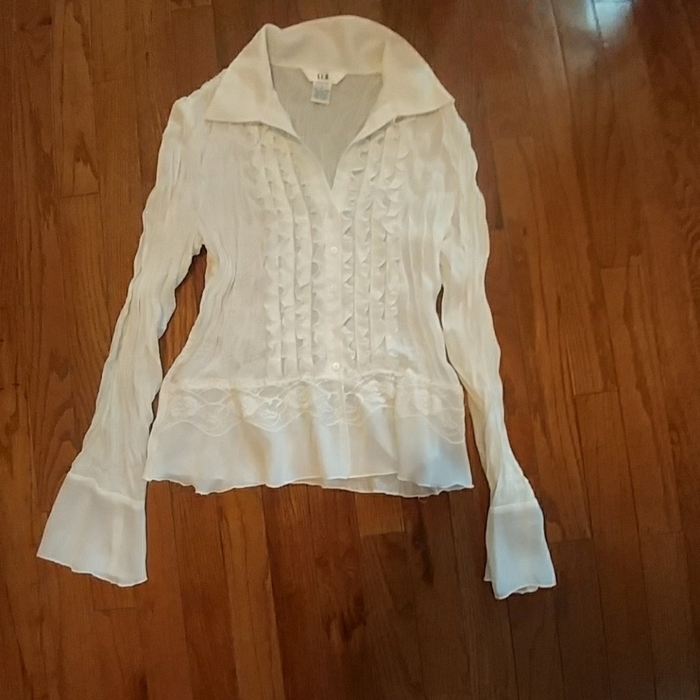 ruffled blouse..NWOT