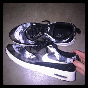 Black and White Nike Shoes