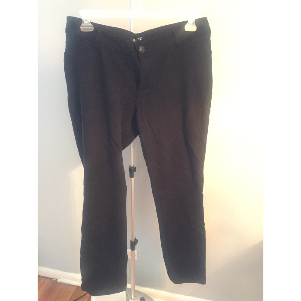 Black stretch pants