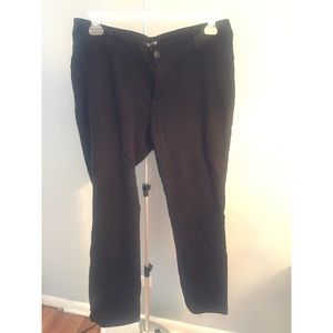 Black stretch pants