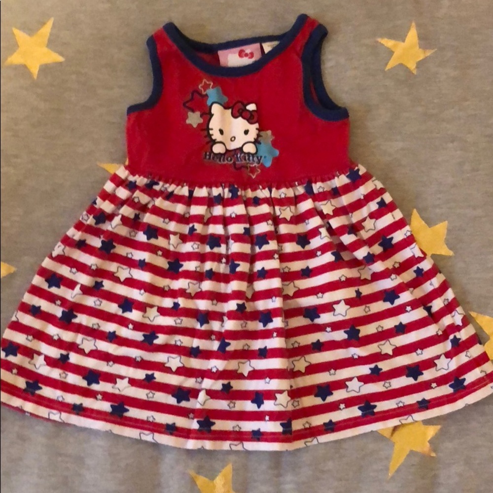 Hello kitty Fourth of July dress.