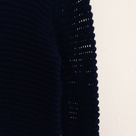 Mango Navy Crop Sweater - Picture 3 of 4