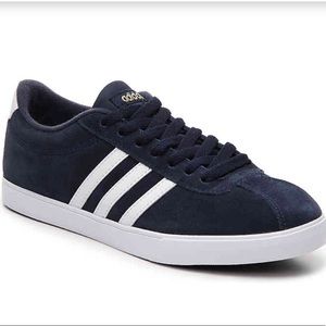 navy adidas courtset shoe