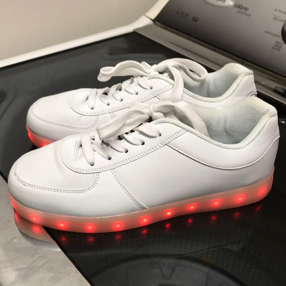 White Light Up Sneakers