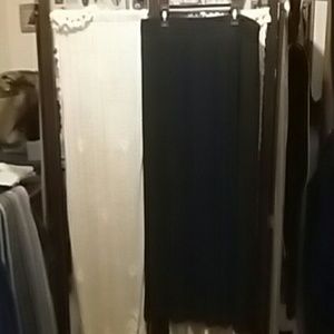 Skirt  black pleated sheer outside short  skirt un