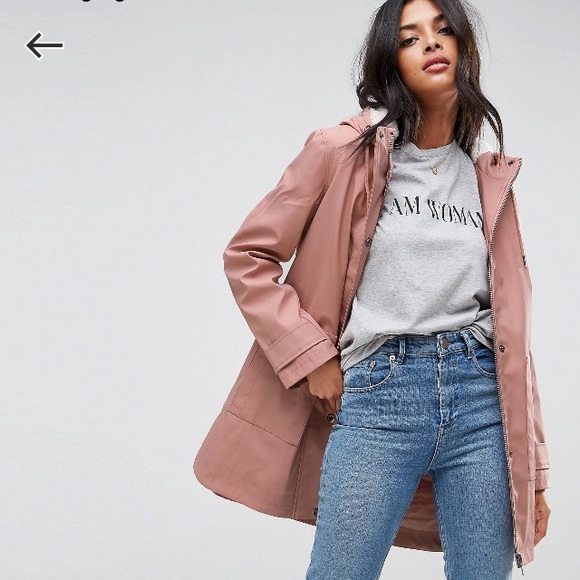 Coats | Asos Premium Pink Rain Coat 