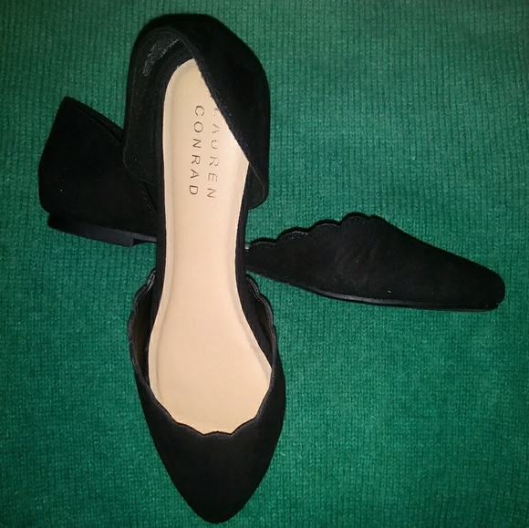 LC Lauren Conrad Shoes - NWT LC Twinkle Black Flats