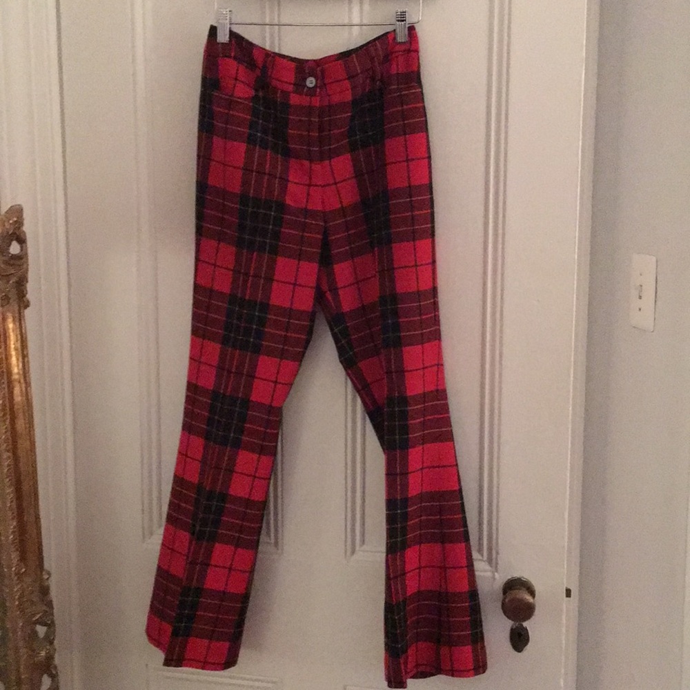 J McLaughin Plaid Wool Pants Size 2