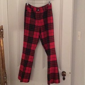J McLaughin Plaid Wool Pants Size 2
