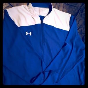 Royal Blue and Gray Under Armour Pull over