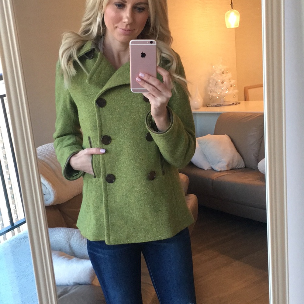 Andrew Marc Wool Blend Pea Coat