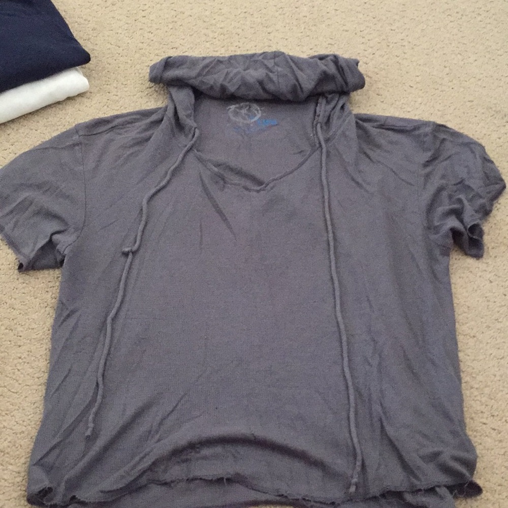 Street wear tee with hoodie, super comfy!