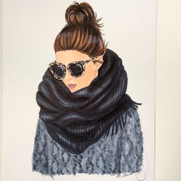 Blanket Oversized New Scarf Wrap Navy Red Ivory - Picture 6 of 7