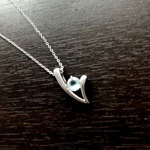 Silver and gemstone pendant FREE SHIPPING