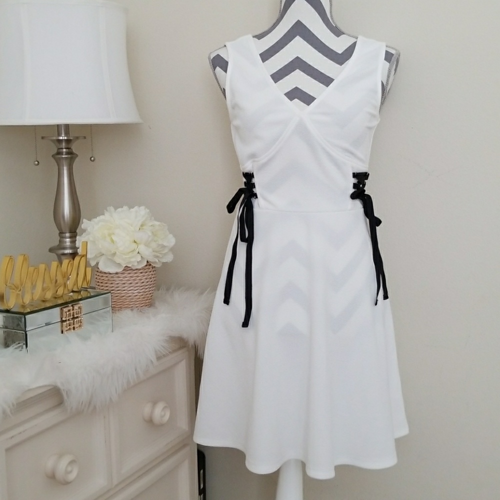 White casual dress