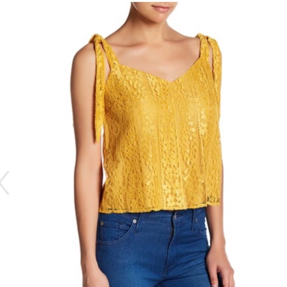 Lush lace tie tank