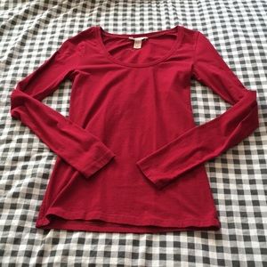 Red Long Sleeve Shirt