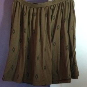 Olive green skirt