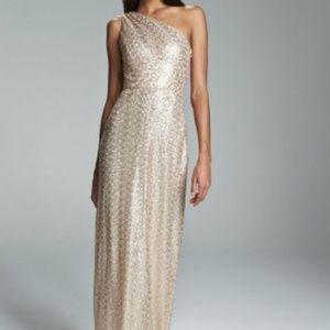 Gorgeous NEW Leona Amsale Golden Bridesmaids Gown