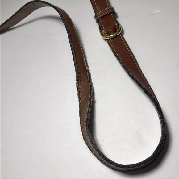 Bally Woven Leathet Black Brown Crossbody Brass B - Picture 5 of 8