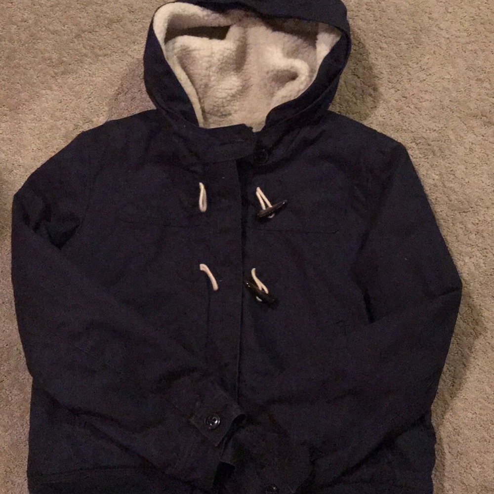 Winter coat, navy blue