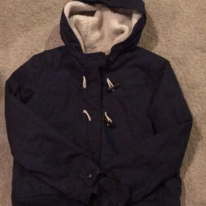 Winter coat, navy blue