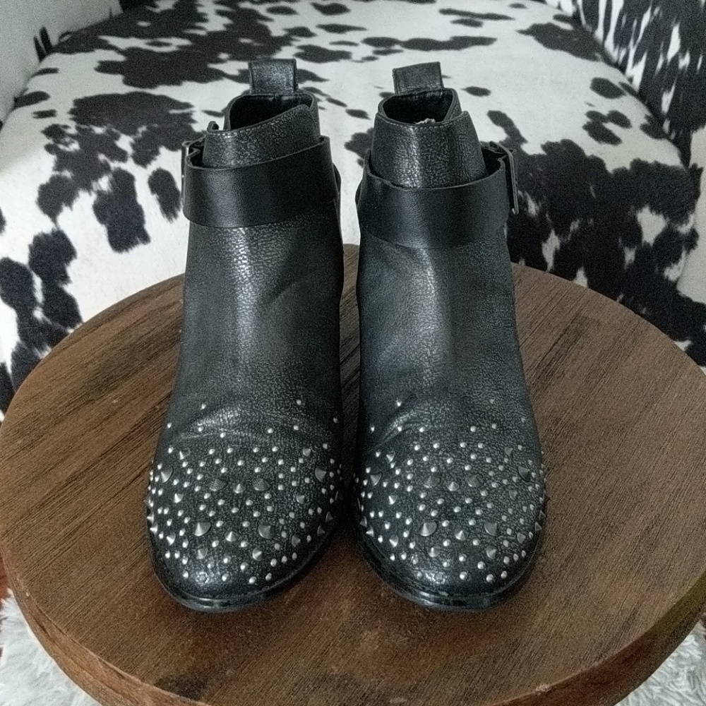 Nasty Gal Metallic studded booties