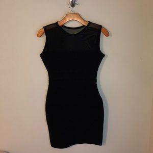 Herve Leger Black Bandage dress with mesh details!