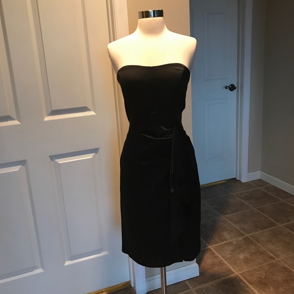 Nicole Miller Strapless Ruffle Dress
