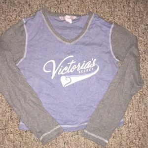 VS cropped baseball long sleeve