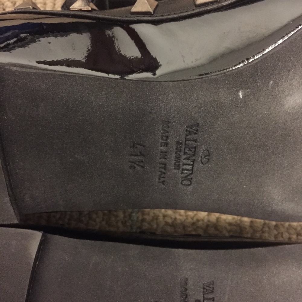 SOLD Valentino Rockstud T-Strap Flats 41.5 - Picture 7 of 8