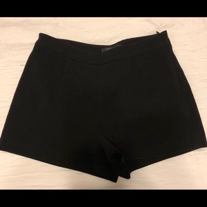 High waisted black shorts