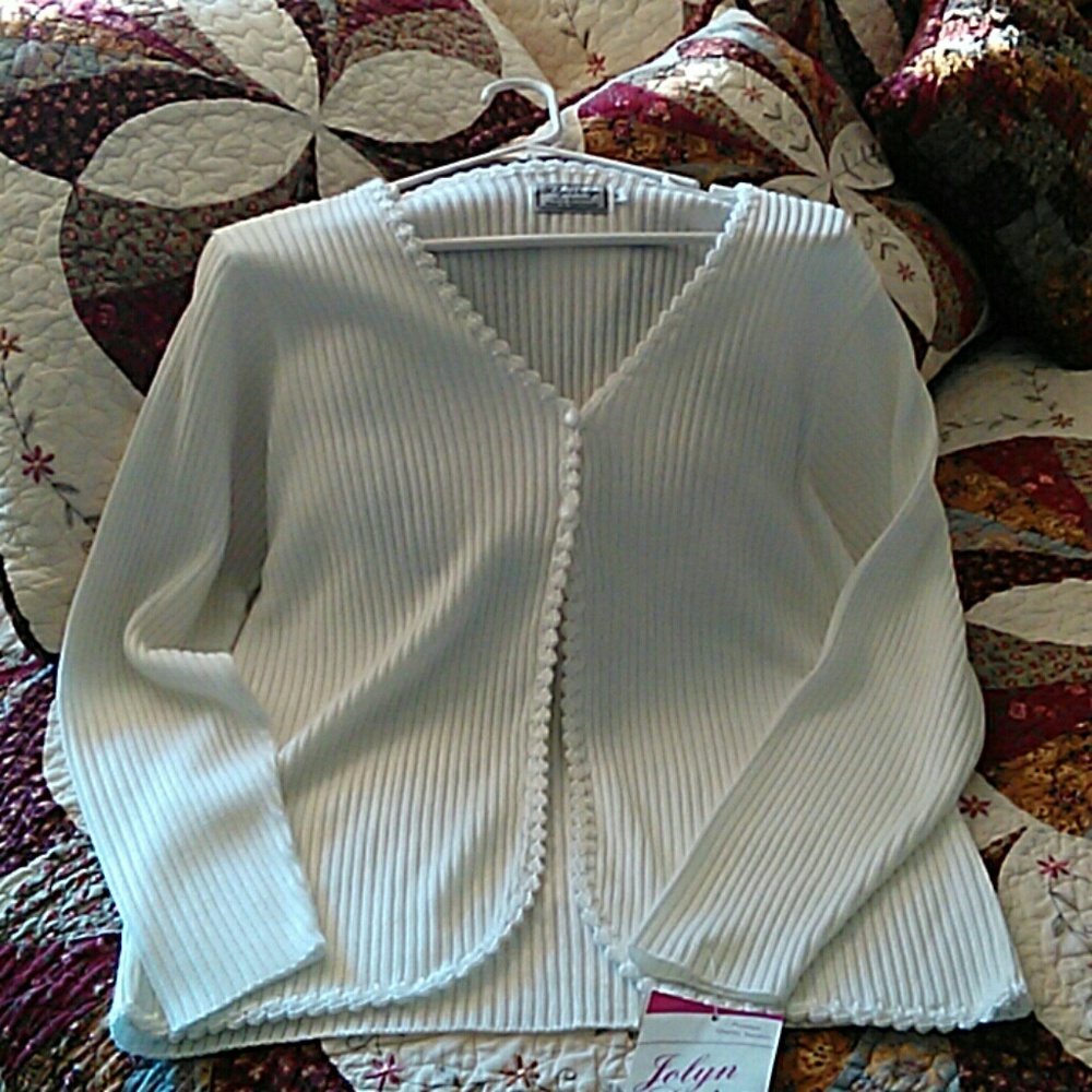 Dressy white cardigan