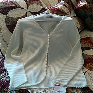 Dressy white cardigan