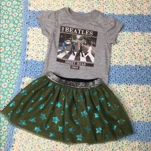 Cat&Jack 12M Skirt Green/Blue