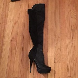 Over The Knee Black Boots