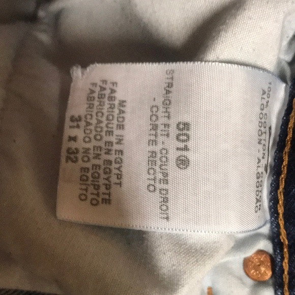 LEVI'S 501 (CORTE RECTO) STRAIGHT FIT JEANS 31x32 - Picture 4 of 7